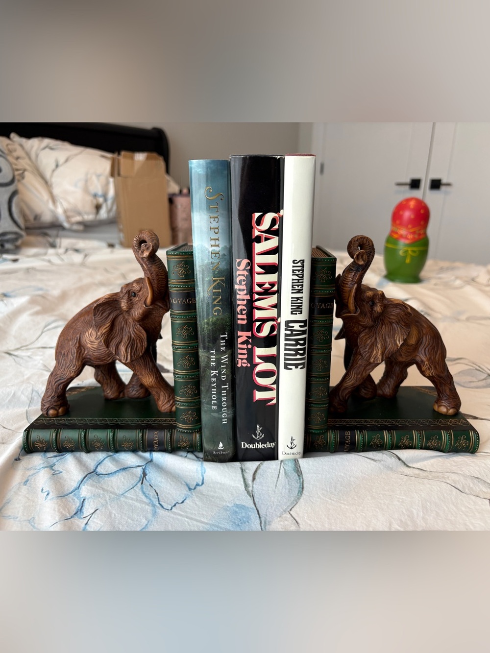 Decorative Elephant Bookends